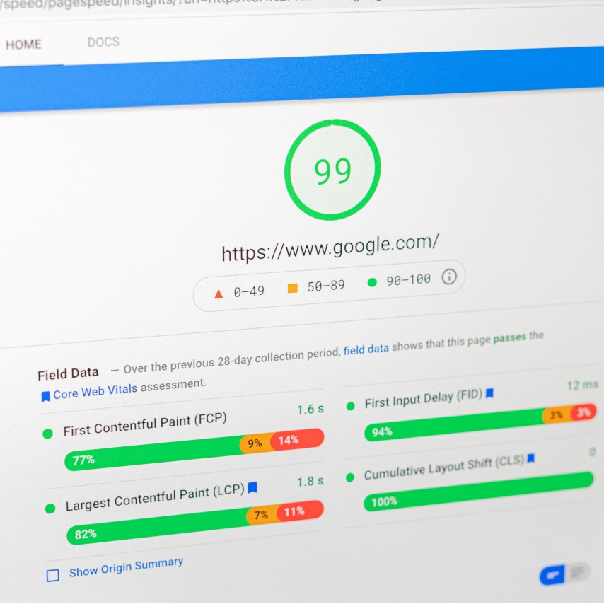Pagespeed Insights Screenshot